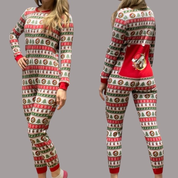 Buc-ees Other - Buc-ee's Striped Christmas Onesie Youth Large
